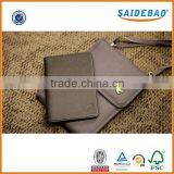 High-quality Portable Leather Passport Holder With Custom Customized Logo, Simple Style Passport Cover thumbnail-1
