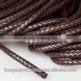 8mm Braided Leather Cords From BORG EXPORT /Genuine Leather / Braided Leather cord 8 mm