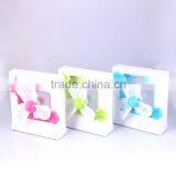 4"USB Mini Portable Table Cartoon Square Model Electricity Storage Fan