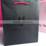 Black Gift Paper Packaging Bag Luxury Paper Shopping Bag
