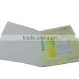 Leaves Green Color Prnted Paper File Holder With Pen Tied