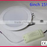 China manufacturing Fire Rated LED lights 6" 15W recessed downlight
