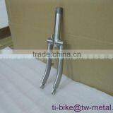 Titanium Bike Front Fork Mountain Bicycle Customized Fork With Hand Brush Finished Special Mtb Fork