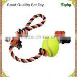 Cotton Rope With Strap A Tennis Ball Playthings Puppy Dog Toys thumbnail-4