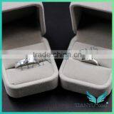 Amora Moissanite Images Youtube Men and Women White Gold Moissanite 2mm Wedding Ring thumbnail-5