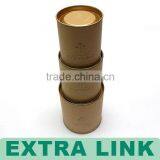 Nut Pack Food Use Steel Lid Gold Foil Inside Logo Custom Kraft Paper Cylinder Box thumbnail-2