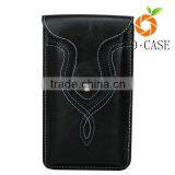 New Design Cool PU Leather Universal Mobile Phone Pouch Case for Smartphone
