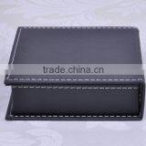 China Factory Wholesale Custom PU Leather Gift Box, Black Storage Box