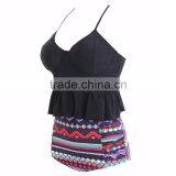 2016 New Arrival Two Piece of Custom Made Top Quality Retro High Waist Bikini Set thumbnail-6