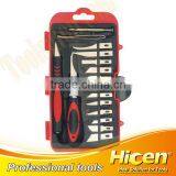 19pcs Carving Knife With Tweezer Set in Case thumbnail-1