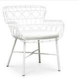 Outdoor Chair Single Chair Metal Frame Taiwan Olifen Waterproof 8cm Cushion thumbnail-1