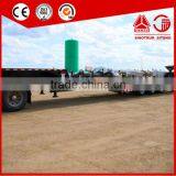 60t Tri-axle Low Bed Truck Trailer for Transporting Crane Excavator Tractor thumbnail-3