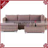Chinese PE Rattan Furniture Wicker American Style Sofa Set thumbnail-1
