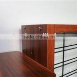 Customized Flooring Detachable 4-tier Wheels Retail Store Wood Display Shelf thumbnail-5