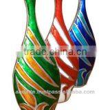 High Quality Low Cost Decorative Aluminium Meena Vase thumbnail-1