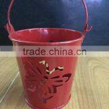 Cheap Handmade Designs Decorative Paintings Flat Small Big Wedding Decor Iron Butterfly Flower Vase thumbnail-6