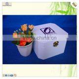 Engraved Painted Lock Square Wooden Pen Box thumbnail-5