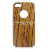 OEM Custom 100% Wood Smart Phone Case,zebra Wood Cover for IPhone5 5C thumbnail-1