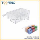 Arcylic Teabag Box With 6 Compact, 6 Compact Tea Bag Box,arcylic Teabag Storage Box,teabag Holder thumbnail-4