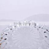 Set 5 Engraving Large Clear Decorative Glass Salad Bowls thumbnail-6