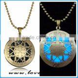 Handmade Night Light up Alloy Locket Glow Dark Necklace thumbnail-1