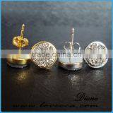 925 Sterling Silver Natural Agate Crystal Birthstone Stud Earrings Druzy Jewelry thumbnail-6