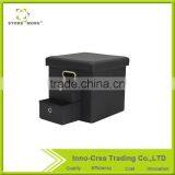 The Newest Multi-function Foldable Storage Ottoman With Drawers thumbnail-1