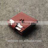 Litchi Stria Factory Direct Wholesale Leather Card Holder Customize Cards Bag With Buckle thumbnail-3