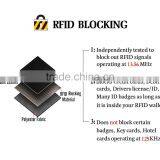 RFID Wallet Mens Slim Leather RFID Blocking Front Pocket Wallet Thin Card Holder thumbnail-6