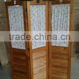 Solid Wood Folding Screen With Shutters thumbnail-1