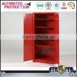 2 Door Steel Clothes Storage Locker Cabinet Metal Closet Wardrobe thumbnail-1