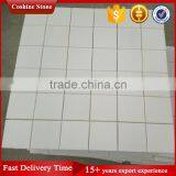 Elegance Square Shaped Pure White Natural Marble Mosaic Tiles 300*300 thumbnail-2