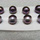 8-9mm Purple Round Freshwater Pearls thumbnail-1