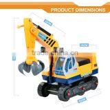 Excavator Digger Scooter Pulling Cart Kids Ride on Car With Pretend Play Construction Truck Toy thumbnail-6