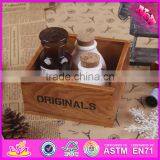 2016 Hot Sale Kids Wooden Toy Box With Lock, Top Fashion Children Wooden Toy Box With Lock W08C163 thumbnail-4