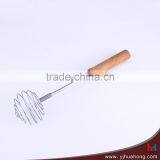 Wooden Handle Spring Egg Beater thumbnail-1