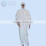 White Color Microporous Non-woven Work Disposable Coverall thumbnail-4