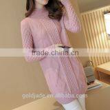 Wool Sweater Design for Girl White Cotton Pullover Sweater Women thumbnail-1