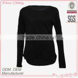 New Design Fashion Cotton Knitting Cotton Long Sleeves Fabric Combination Direct Manufacturer High Quality Skirt Matching Blouse thumbnail-1