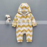 Bulk Wholesale Baby Clothes Infant Outfits Wave Patterned Jumpsuit thumbnail-4