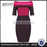 MGOO 2015 Imported Wholesale Custom Made Brand Bandage Spandex Dress For Women Purple Bodycon Sexy Party Dress H054 thumbnail-3