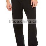 OEM Black Plain 100% Cotton Fleece Mens Sweatpants Grey Blank Loose Fit Sweatpants With Elastic Waistband thumbnail-1