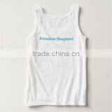 Custom Screen Print 95% Cotton 5% Spandex Fancy Tank Tops thumbnail-2
