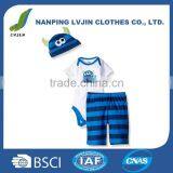 Baby Boys' 3 Piece Bodysuit, Cap, and Pant Set thumbnail-1