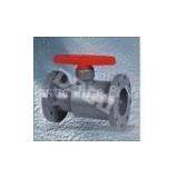 PTFE Inner Plug CPVC Flange Handle Lever Ball Valve 1-1/4