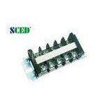 600V 60A Rail Mounted Terminal Block , 14.00mm Electrical Terminal Blocks 4 - 20 AWG