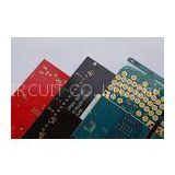 Red / Blue / Black Double Layer Aluminium Base PCB Boards , High Tg Electronic CCTV PCB
