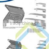 Laryngoscope Set Macintosh & Miller With Handles & Blades WHITE LED