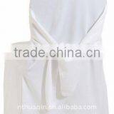 Round Top Scuba Chair Cover With Cross Sash for Wedding