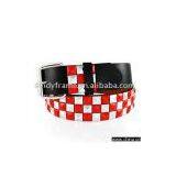 Black Leather Colored Studs Belt, Cheap pu Belt, Lady's Costume Belt thumbnail-1